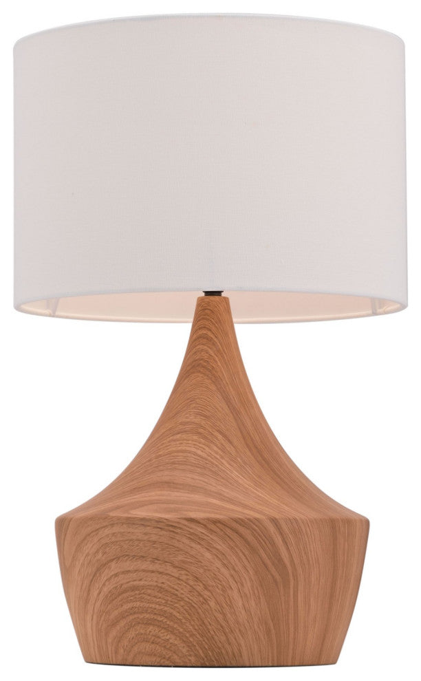 Table Lamp, Steel Metal, White, Brown, Kitchen Lounge Bistro Lobby Hospitality