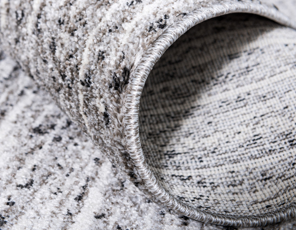 Unique Loom Gray Del Mar Jennifer 3' 3 x 5' 3 Area Rug