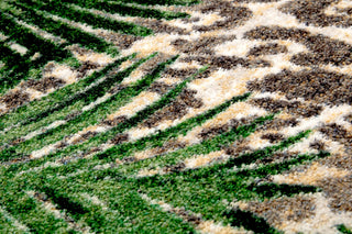 Jungle Border, Black and Yellow, 5'x8'