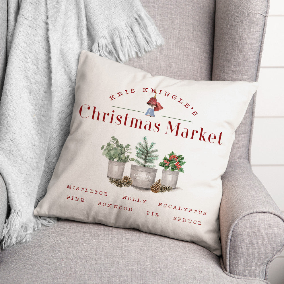 Kringle Christmas Market 4 16x16 Spun Poly Pillow