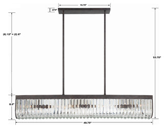 Alister 6-Light Charcoal Bronze Chandelier