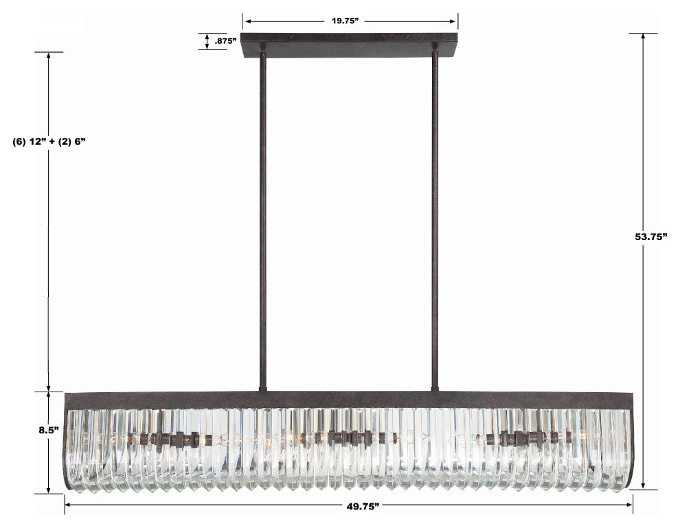 Alister 6-Light Charcoal Bronze Chandelier