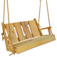 Live Edge Locust Timberland Porch Swing, Natural Stain, 4 Foot