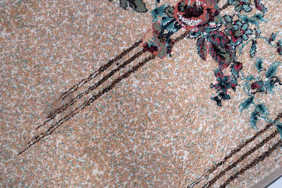 Vintage Turkish Modern Rug 3.9'x5.7', 119cmx175cm 1970s