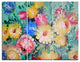 "Digital Flowers Art" Glossy Metal Wall Art, 3 Panels, 36"x28"