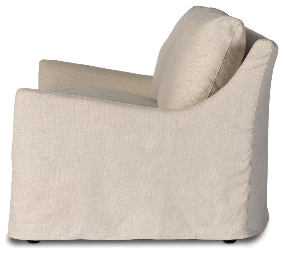 Monette Slipcover Sofa-94"-Natural