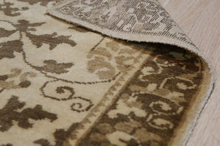 EORC Beige Handmade Wool Ningxia Rug 2'10x22'3