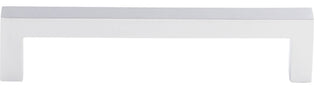 Top Knobs M1160 Square 5-1/16 Inch Center to Center Handle - Polished Chrome