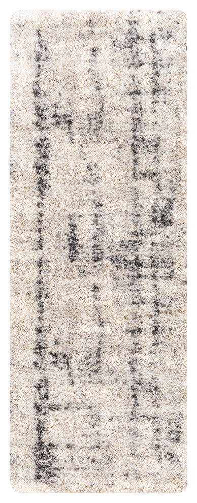 Surya Eskimo Shag ESG-2306 Machine Woven Area Rug, Light Beige, 2'7" x 7'3"