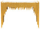 Waterfall Console Table, White Marble Entryway Table, Glam Luxe Gold