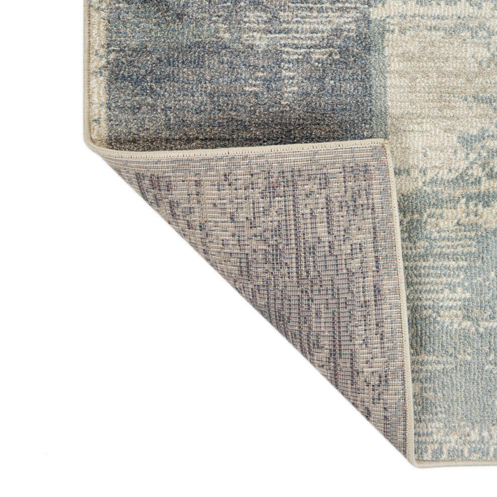 Jordan Aly Area Rug, Blue, 5'3" x 7'6", Geometric
