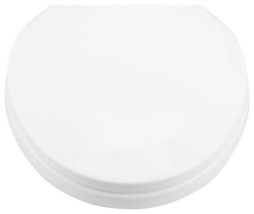 White Elongated Plastic Toilet Seat No Slam Slow Close Toilet Seat Lid Bumpers