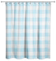 Light Blue Buffalo Check 71x74 Shower Curtain