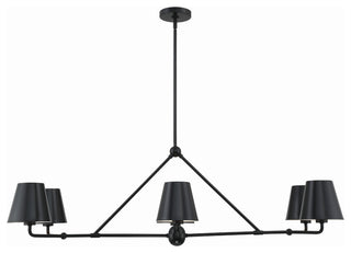 Crystorama Lighting Group XAV-B9306 Xavier 6 Light 46"W Linear - Matte Black