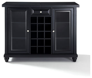 Cambridge Sliding Top Bar Cabinet, Black