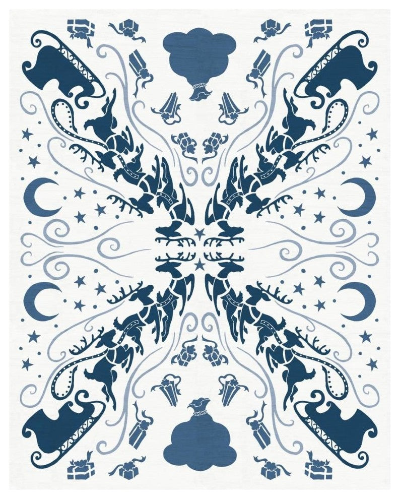 "Christmas Otomi II" Digital Paper Print by Elyse DeNeige, 18"x22"