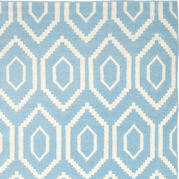 Safavieh Dhurries Dhu556B Blue, Ivory Area Rug