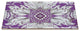 Handmade Reverse Painted Mirror Tray With Beveled Edge in Lavender, Small