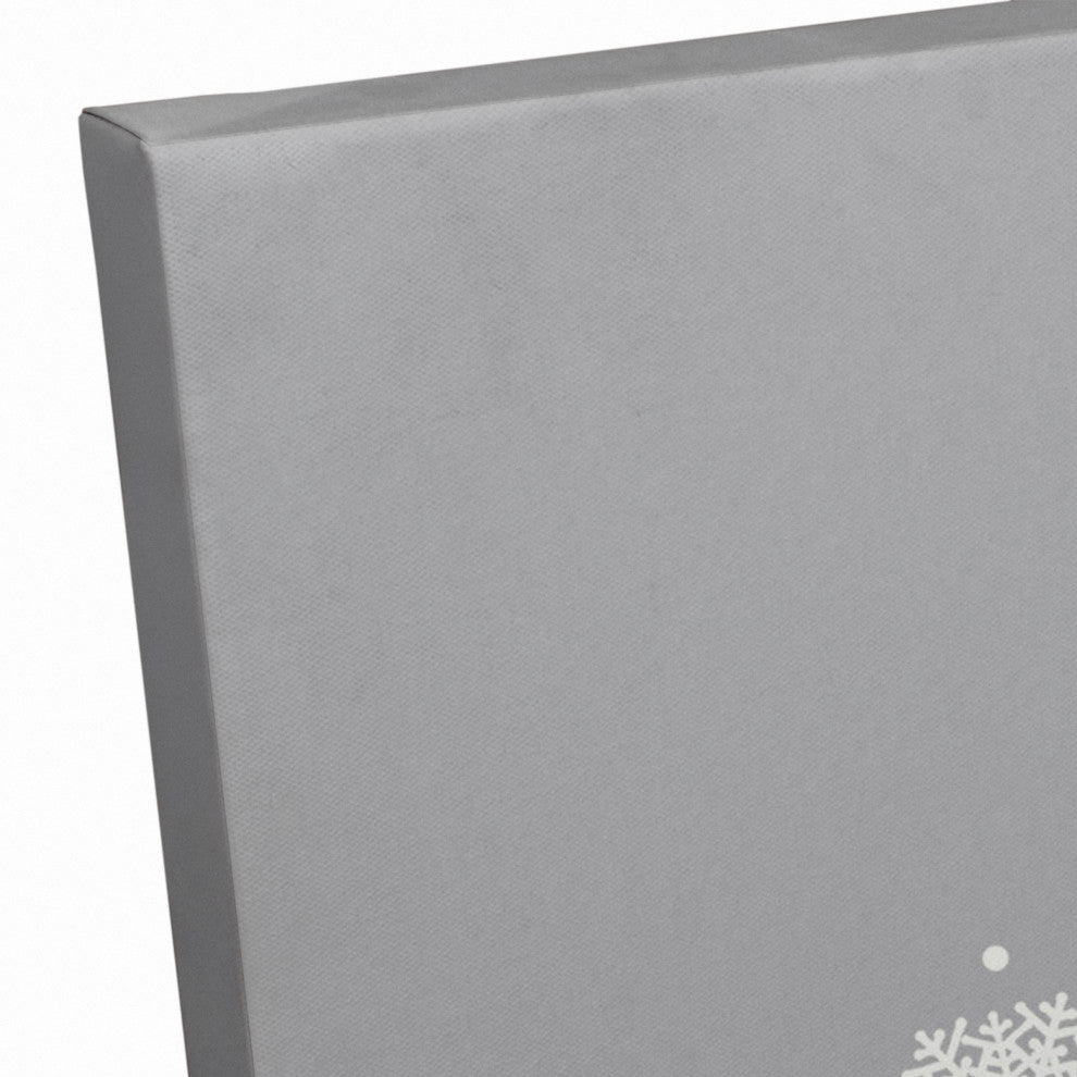 Snowflake Christmas Tree 16x16 Canvas Wall Art