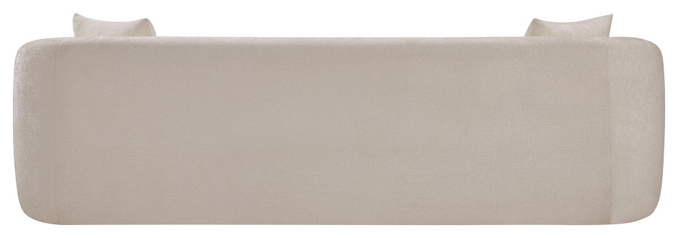 Penelope Upholstered Sofa, Beige, Chenille Fabric