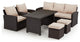 Vicluke Patio Furniture Sets Clearance, 7-Seater Patio Dining Sofa Set