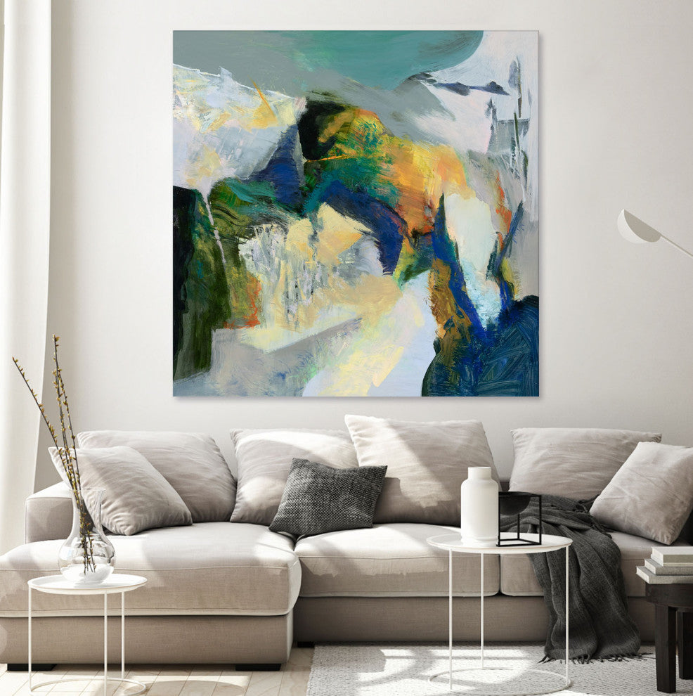 Iceberg - 72 x 72 by Emilia Arana