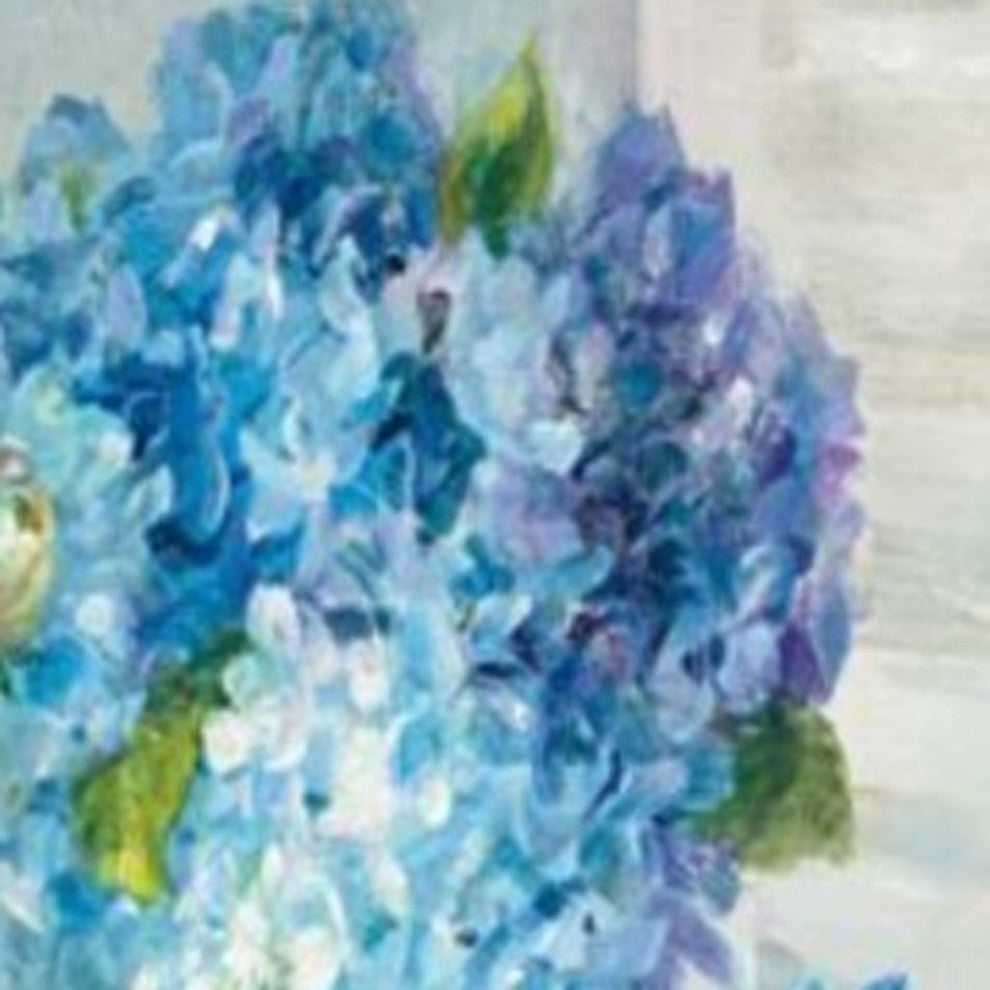 Ocean View With Flowers 1 Giclee Wrap Canvas Wall Art