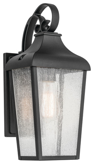 14.75" 1-Light Outdoor Wall Light With Clear Water Glass