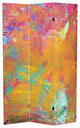 6'' Tall Double Sided Color Wheel Canvas Room Divider