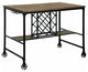 Silvia I Industrial Counter Table In Oak Finish