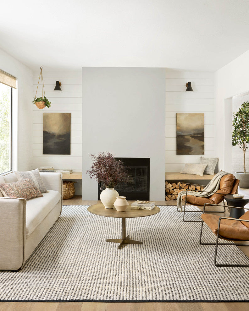 Angela Rose x Loloi Colton Ivory / Black 5''-0" x 7''-0" Area Rug