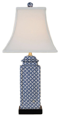 Mediterranean Cross Porcelain Table Lamp