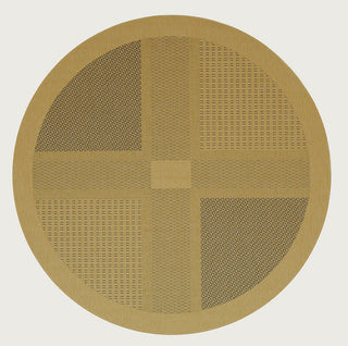 Safavieh Courtyard Natural, Blue Area Rug, 5'3"x7'7"