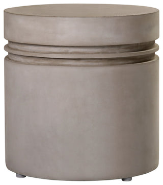 Santori Double Ring Concrete Patio Accent Table