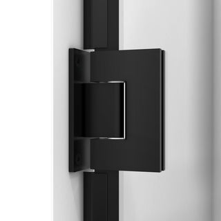 DreamLine Unidoor Madrid 58-58 1/2x72 Hinged Shower Door in Satin Black