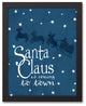 Santa Claus is Coming to Town 11x14 Black Framed Canvas