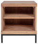Scandinavian Montego Open Nightstand - Natural