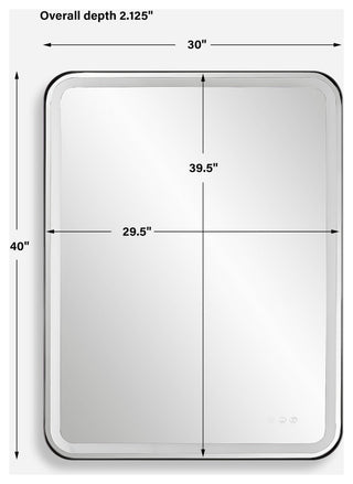 Uttermost 09946 Crofton 30"W x 40"H Rectangular Flat Accent - Black