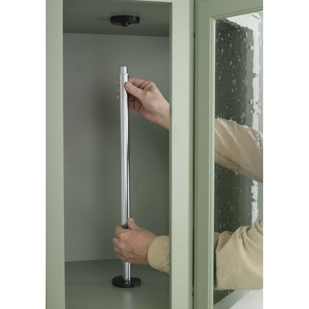 Value Line Polymer Kidney 2-Shelf Lazy Susans for Corner Base, White, 24"W