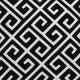 HomeRoots 20" x 7" x 20" Black and White Pillow Cover With Down Insert