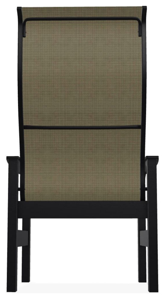 Leeward Sling Outdoor Supreme Armchair, Elevation Stone/Black