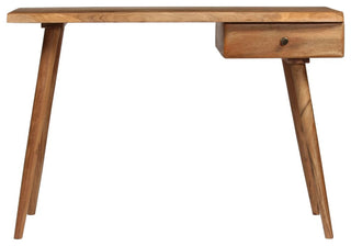 vidaXL Writing Table Home Office Computer Desk Workstation Solid Acacia Wood