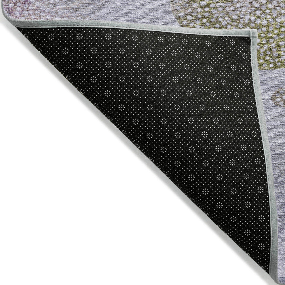 Machine Washable Indoor/Outdoor Chantille ACN1897 Violet 8' x 8' Round Rug