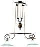 Country Line 1830 Pendant, Satin Amber, Graphite and Silver