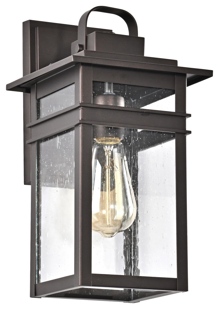 CHLOE Lighting Brian Transitional 1-Light Rubbed Bronze Outdoor Wall Sconce