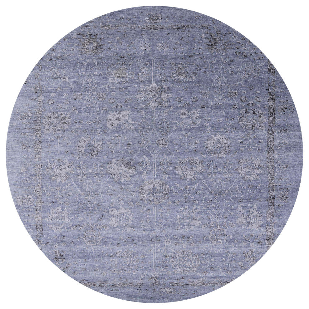 Ahgly Company Indoor Round Mid-Century Modern Area Rugs, 7' Round