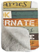 Laural Home Cabin Rules Sherpa Throw Blanket