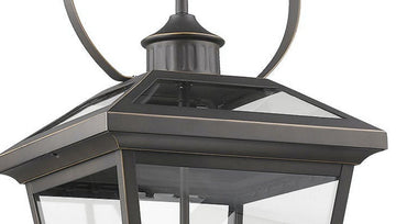 Hanging 3 Light Traditional Outdoor Porch Lantern in Oiled Bronze