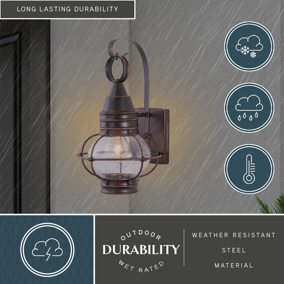 Chatham 8" Outdoor Wall Light Burnished Bronze