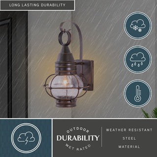 Chatham 8" Outdoor Wall Light Burnished Bronze